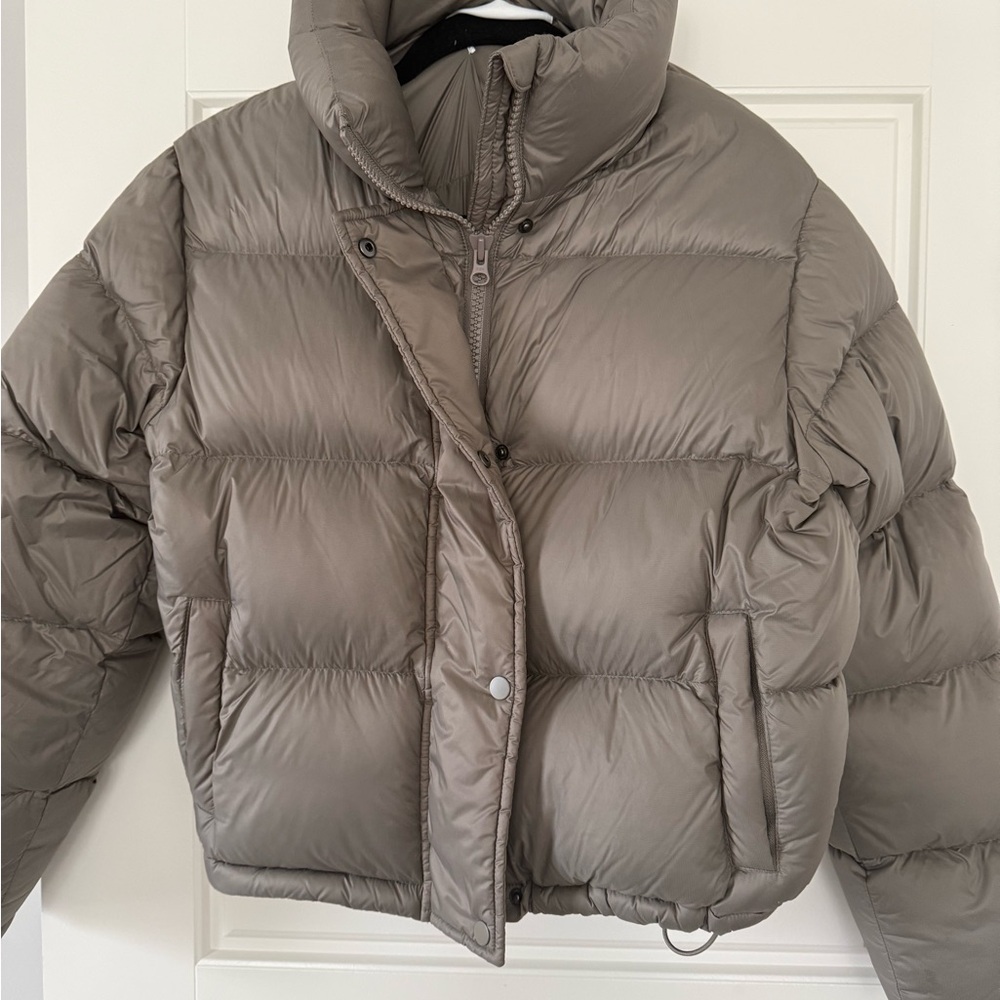 OAK + FORT Women's Gray Puffer Jacket